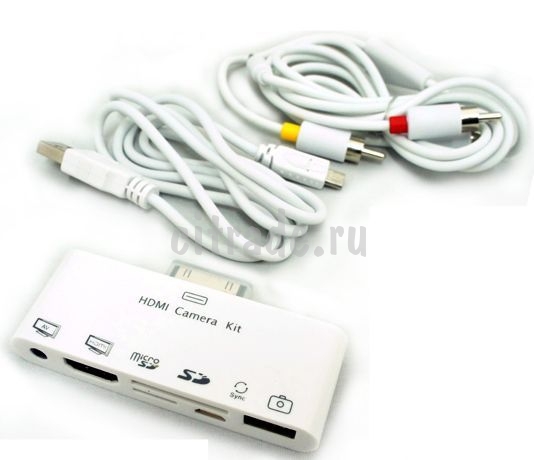 Переходник для планшета Apple HDMI&AV Connection Kit for Ipad 6 in1