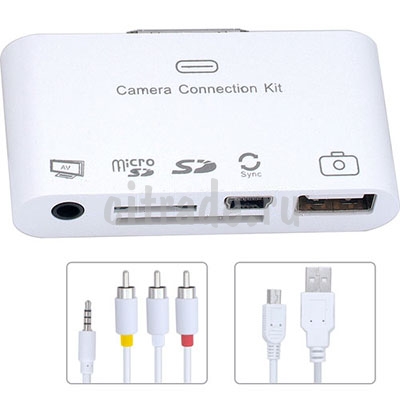 Переходник для Apple Connection Kit for iPad & iPhone 5 in1 (AV out)