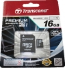 Карта памяти Transcend MicroSD 16Gb Class 10 Ultra High Speed Class 1 (U1) (Premium)