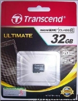 Карта памяти Transcend MicroSD 32Gb Class 10
