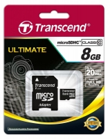 Карта памяти Transcend MicroSD 8Gb Class 10 (Ultimate)