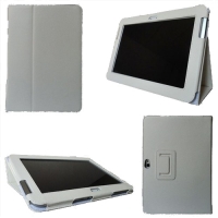 Чехол для планшета Samsung Galaxy Note N8000 кожа белый